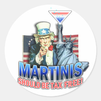 Stickers - Martinis Should be Tax Free