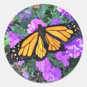 Stickers Monarch & Asters
