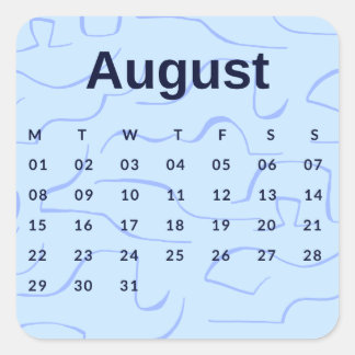 Stickers Month of the Year - August (S'K) *2022