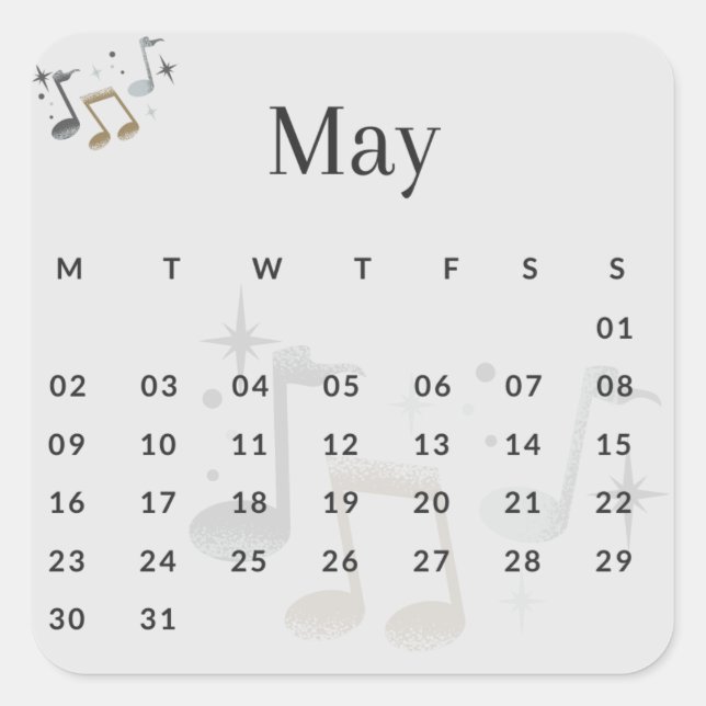 Stickers month of year - May (S'I) *2022 (Front)