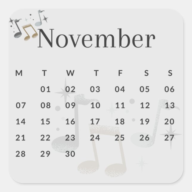 Stickers month of year - November (I) *2022 (Front)