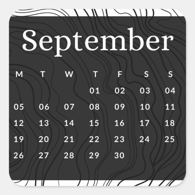 Stickers month of year - September (S'B) (Front)