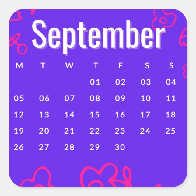 Stickers month of year - September (S'C) (Front)