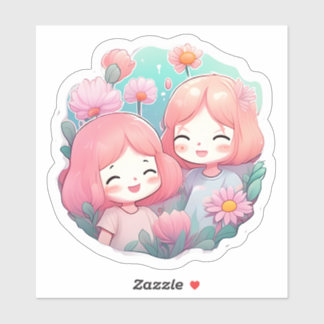 stickers para el dia del amigo - Chicas