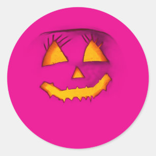 Stickers pumpkin Halloween day