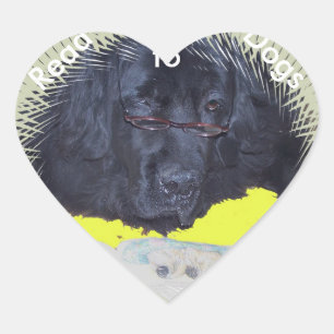 Stickers~ Read to dogs Heart Sticker