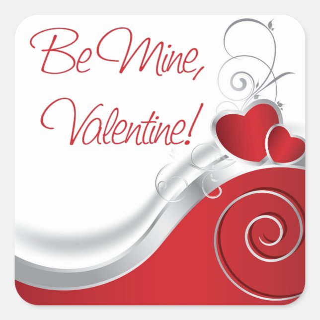 Stickers - Red Heart Silver Lining (Front)