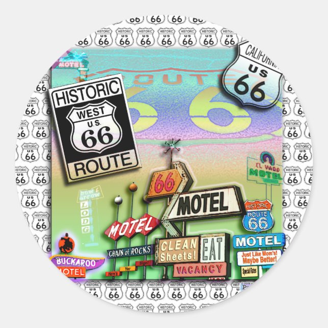 Stickers - Route 66 The Mother Road (Front)