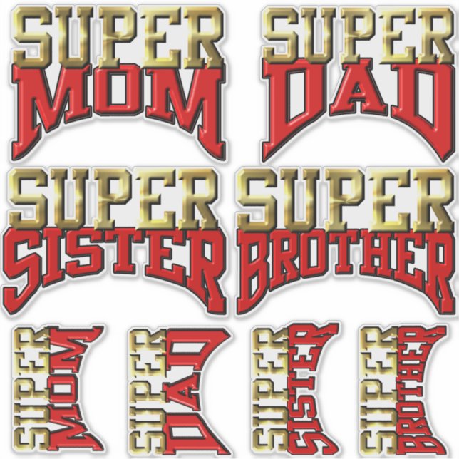 Stickers - SUPER Family (Front)
