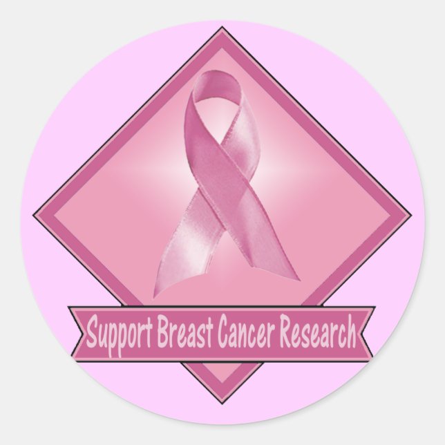Stickers - Support Breast Cancer Research (Front)