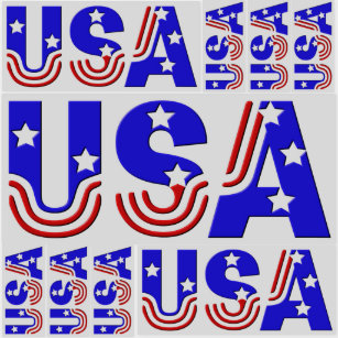 Stickers - USA in Stars and Stripes