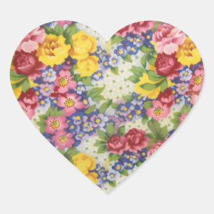 Stickers - Vintage Floral Fabric