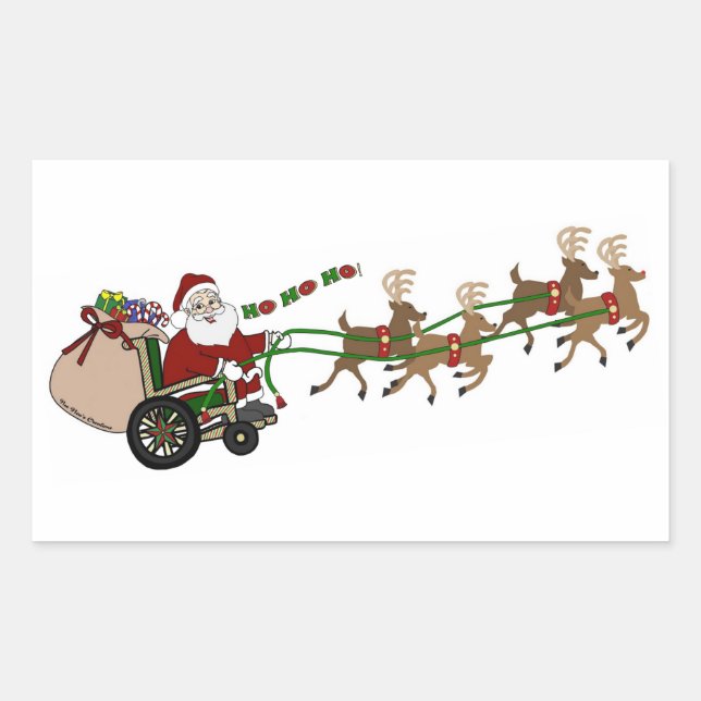 Stickers - Wheelchair Santa (Front)