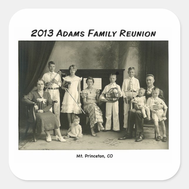 Stickers with family picture (Front)