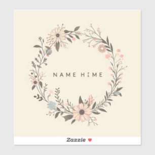 stickers with personalized text such as names or v