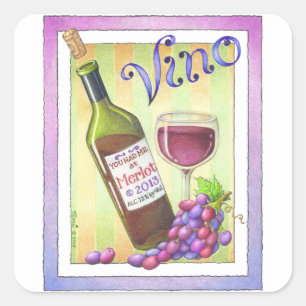 STICKERS - YOU HAD ME AT MERLOT - Wine Art
