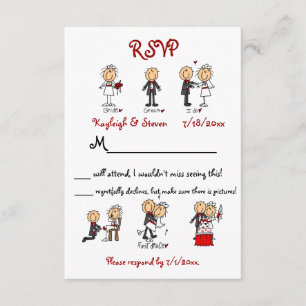 Stickfigure RSVP Card