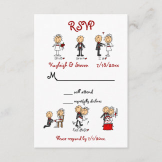 Stickfigure RSVP Card