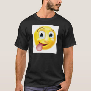 Sticking Tongue Out Emoji Emoticon T-Shirt
