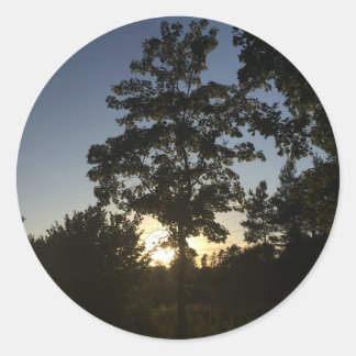 STICKIT - TRANQUIL EVENING CLASSIC ROUND STICKER