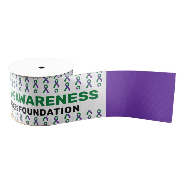 Stickler Syndrome Awareness Pattern Ribbon Grosgrain Ribbon (Spool)