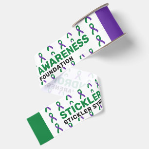 Stickler Syndrome Awareness Pattern Ribbon Grosgrain Ribbon