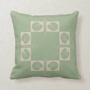 Stickley Water Lilly Stencil Pillow