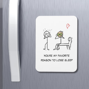 Stickman Humour Quote Facial Funny Valentines Day Magnet
