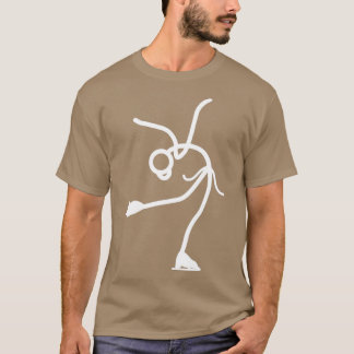Stickman Ice Skating T-Shirt