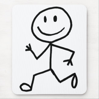 Stickman Runner Mouse Mat