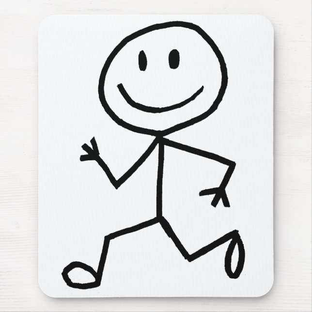 Stickman Runner Mouse Mat (Front)