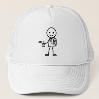 Stickmen At Work - The Electrician Trucker Hat