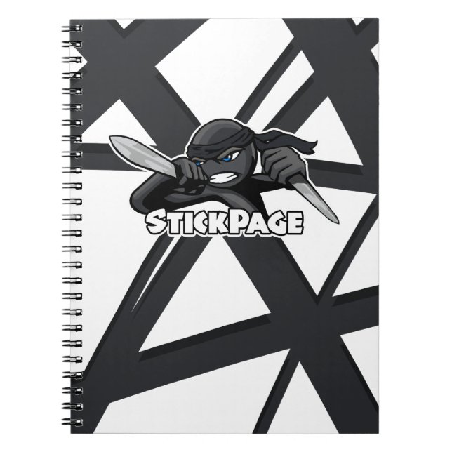 StickPage - Crazy Ninja Notebook (Front)