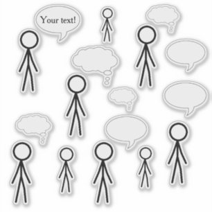 Sticks and Bubbles Stickers