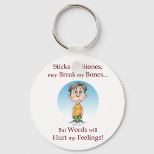 Sticks and Stones Key Ring
