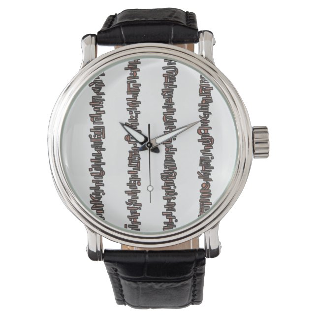 Sticks And Stones-Modern Geometric Stripes Watch (Front)