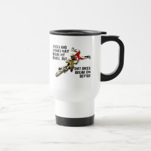 Sticks And Stones Motocross Dirt Bike Funny Mug