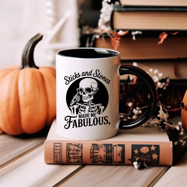 Sticks & Stones Snarky Skele Mug (Creator Uploaded)
