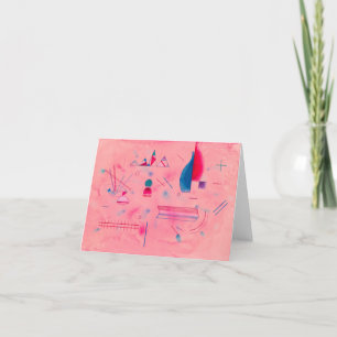 Sticks, The Rose by Wassily Kandinsky Thank You Card