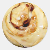 Thank You Sticky Bun Cinnamon Roll Stickers