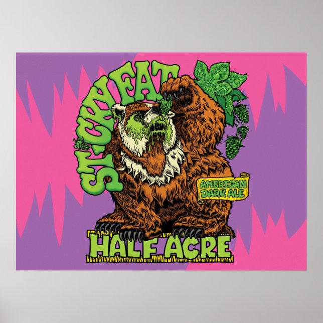 Sticky Fat American Dark Ale Poster (Front)