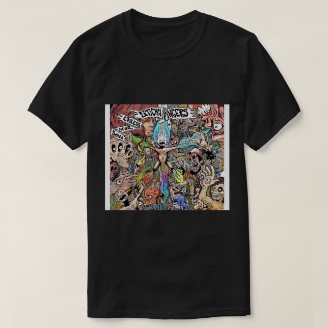 Sticky Fingers caress your soul Throw Blanket T-Shirt (Design Front)