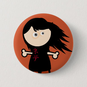 Sticky Girl #1 6 Cm Round Badge