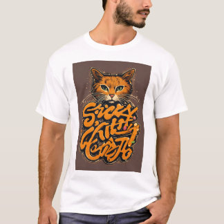 Sticky Kitty design  T-Shirt