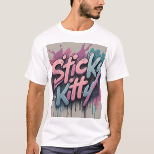 Sticky Kitty Graffiti T-Shirt