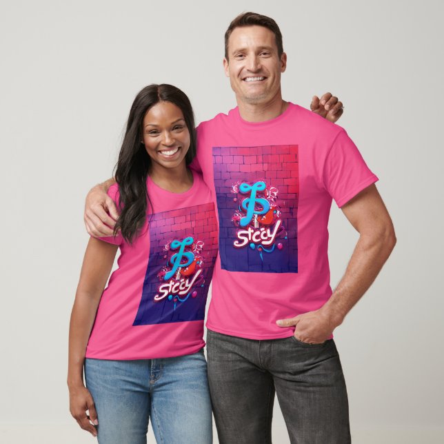  Sticky Kitty Graffiti T-Shirt (Unisex)
