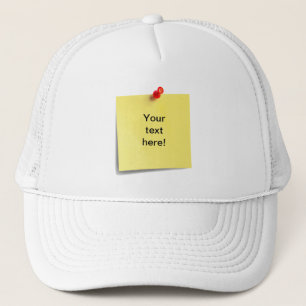 Sticky Note Hat Template - Add Your Own Text!