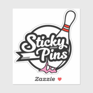 "Sticky Pins" Bowling Team Logo