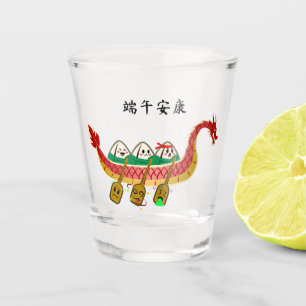 Sticky Rice Dumpling on Dragon Boat Festival Shot Glass