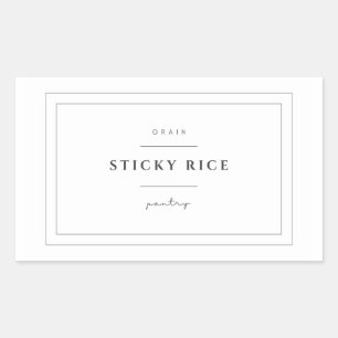 Sticky Rice Food Label Stickers